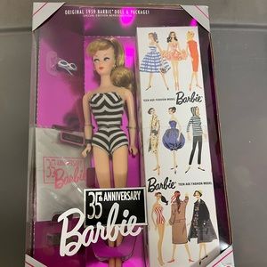 Original 1959 Barbie Doll Special Edition 35Th Anniversary